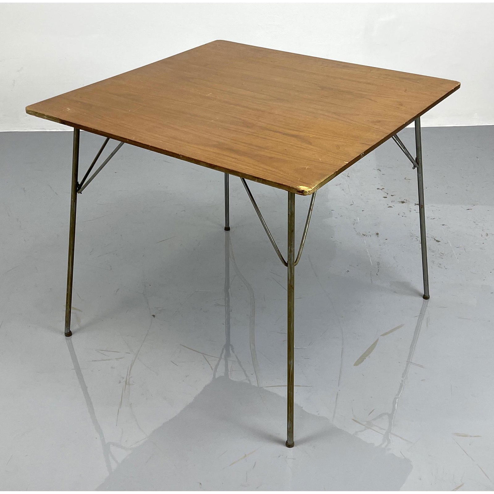 CHARLES & RAY EAMES  Folding DTM Dining Table.Wood Squ (1 of 9)