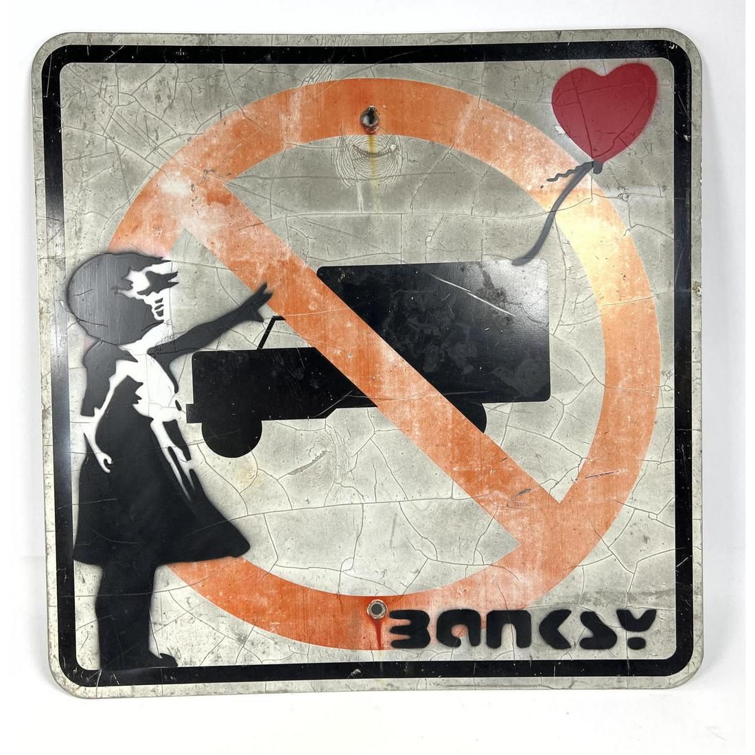 Graffiti Art on Metal Street Sign. (1 of 5)