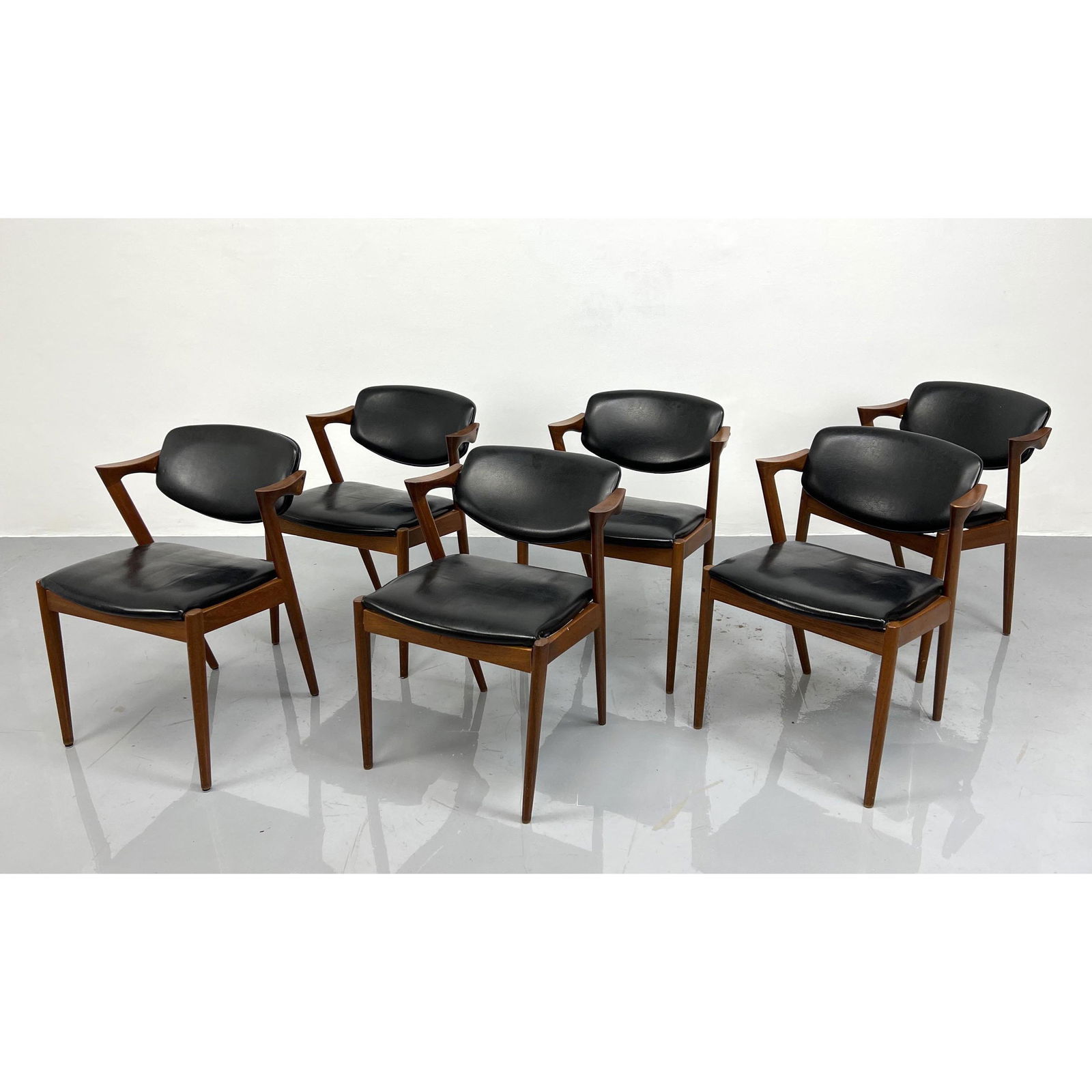Set of 6 Kai Kristiansen Danish Mid-century dining chai (1 of 12)