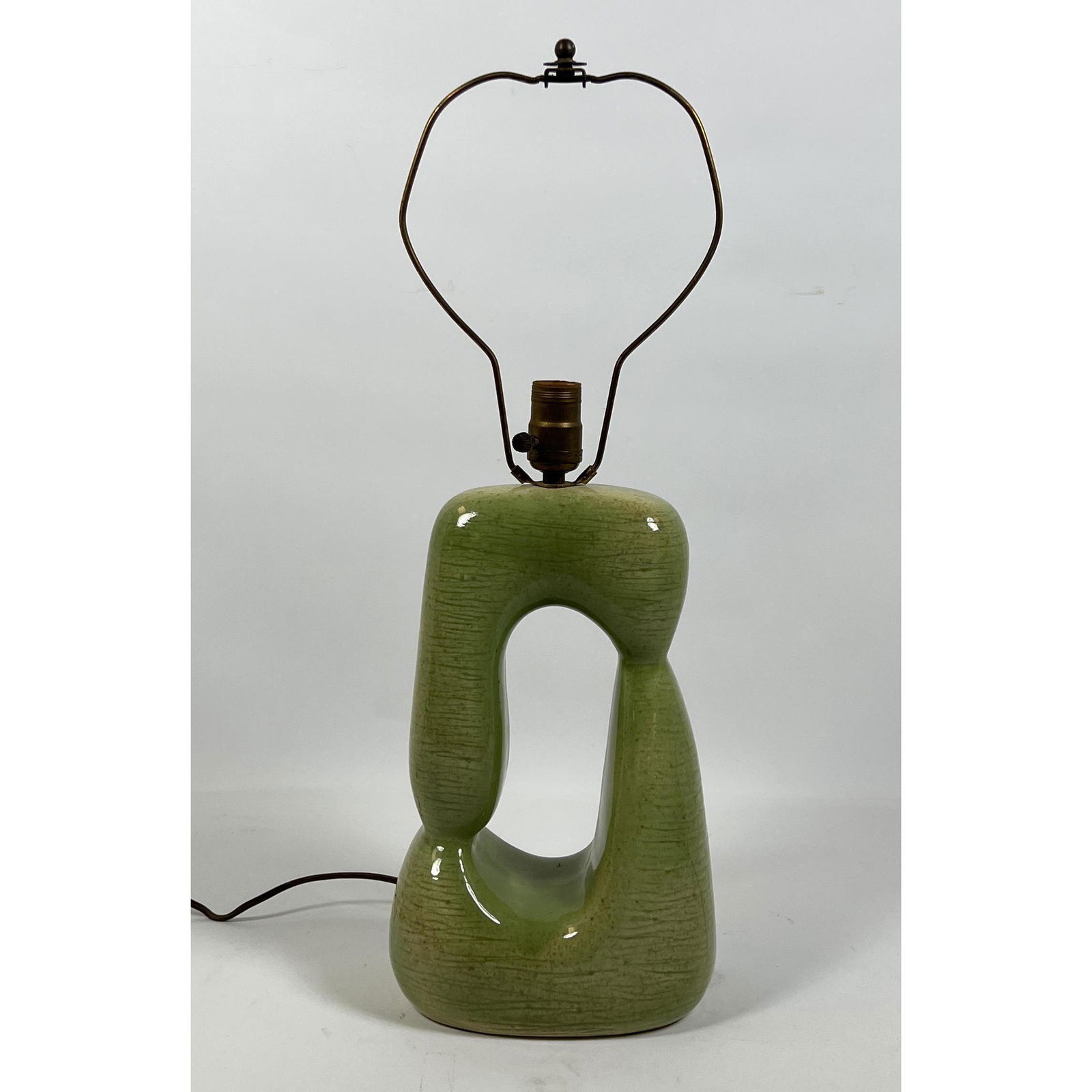 Mid Century Modern Glazed Table Lamp. Great modernist f (1 of 7)