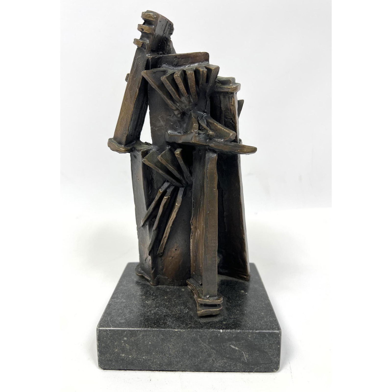 Modernist Signed Bronze Sculpture. Abstract modern. (1 of 5)