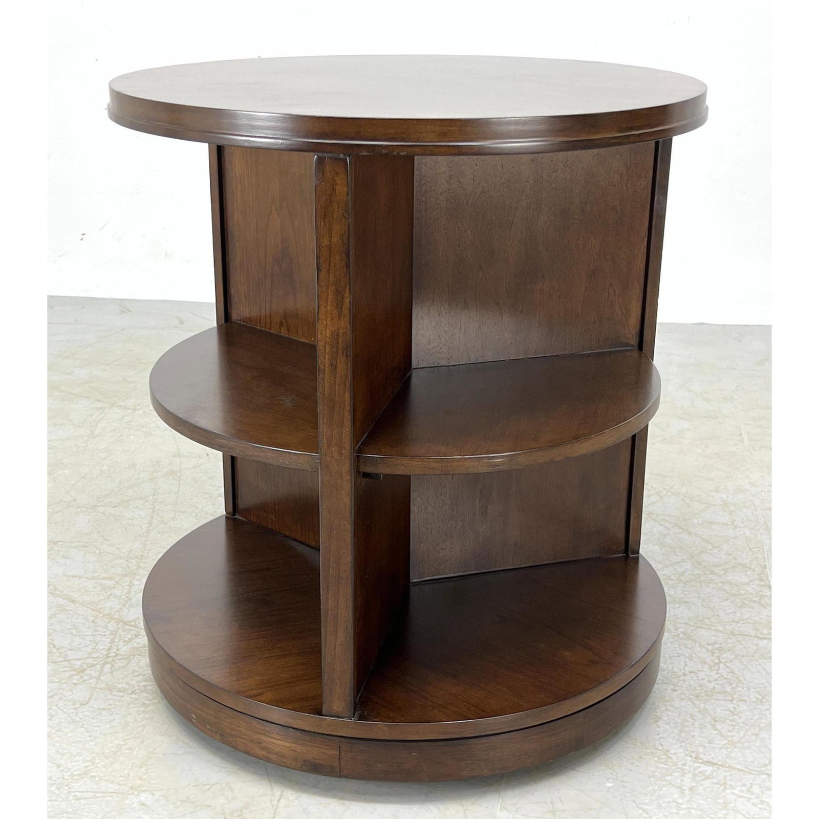 Mahogany Revolving Book Side Table. (1 of 8)