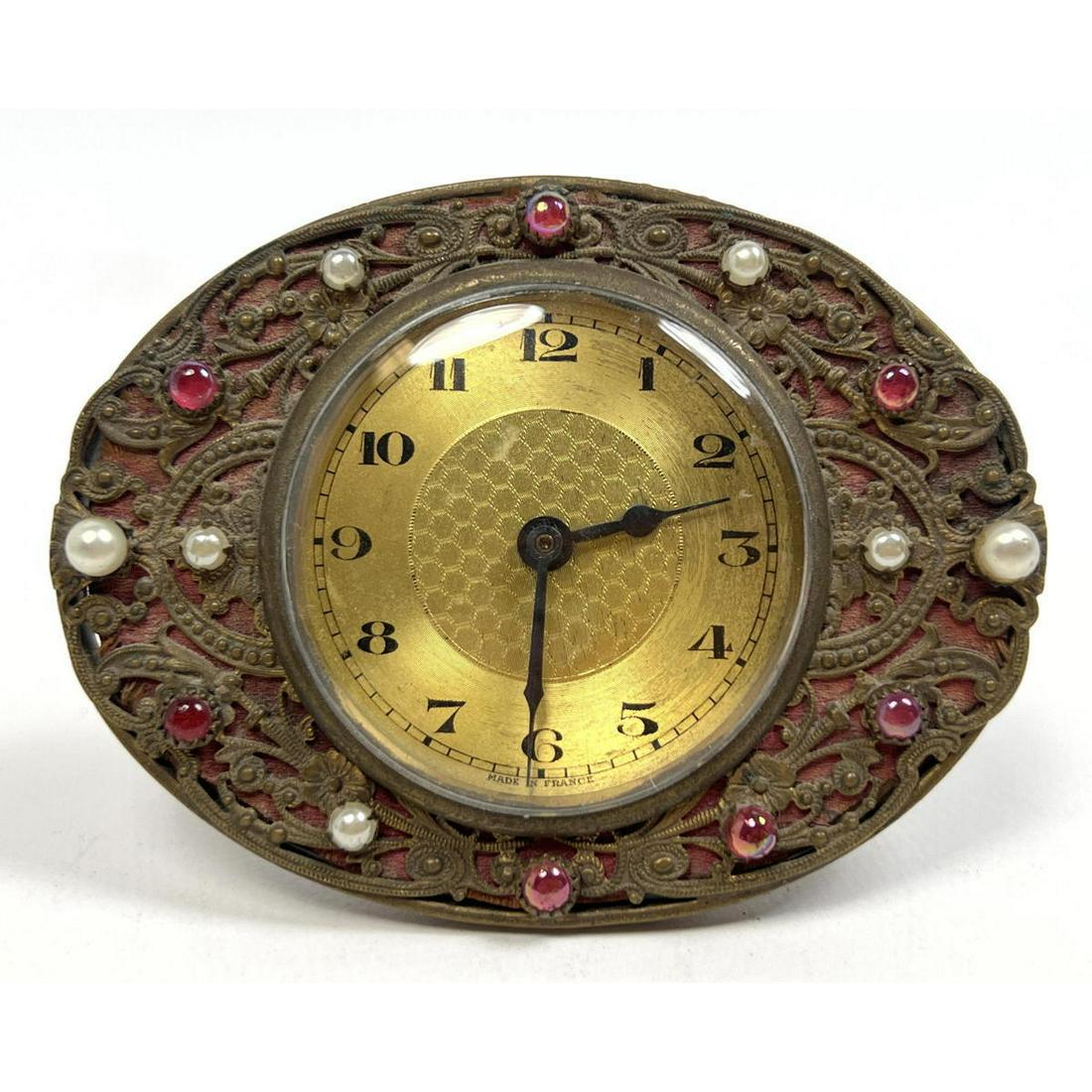 Jeweled Dresser clock - Made in France (1 of 6)