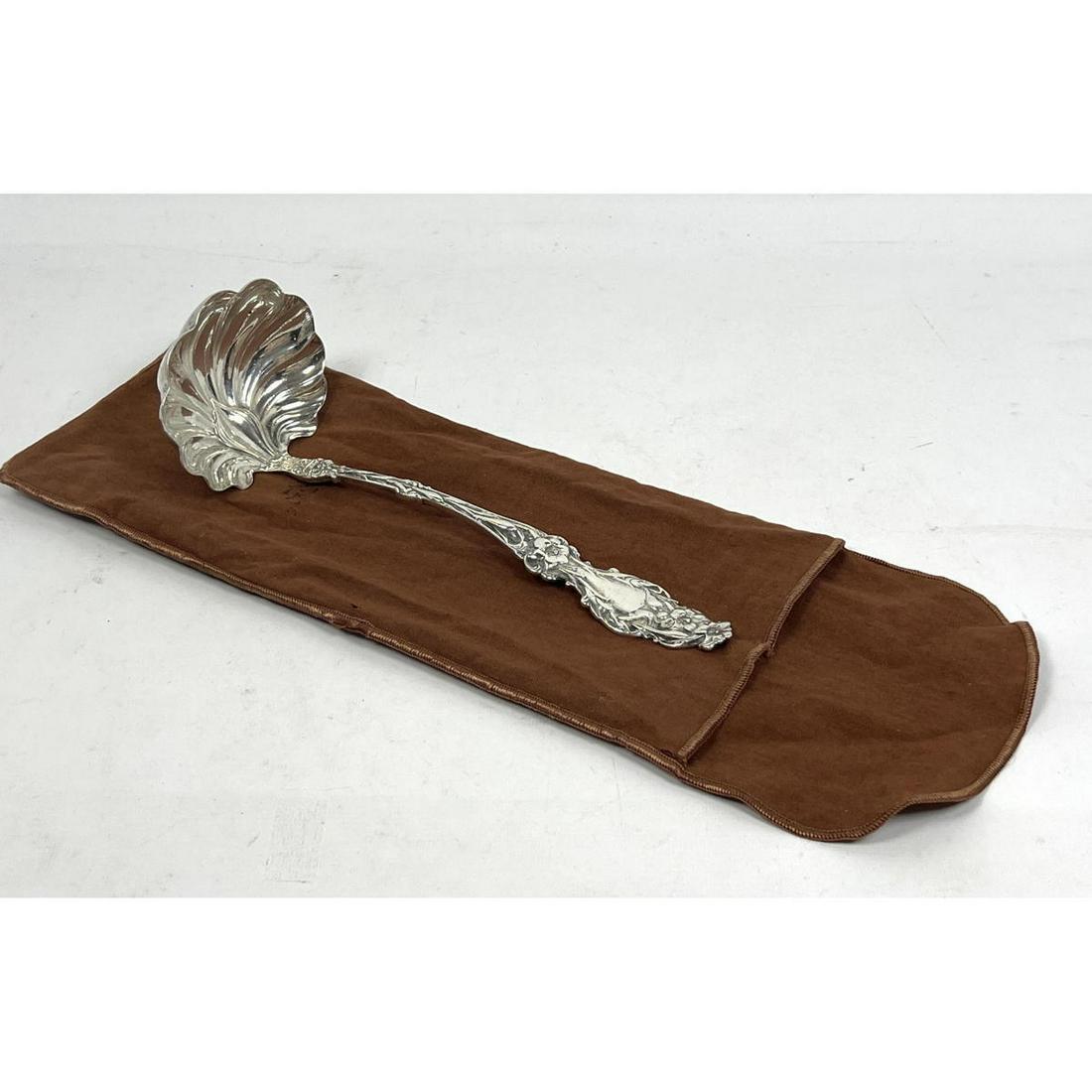 10.5 inch Sterling silver lily pattern ladle. Large sca (1 of 8)