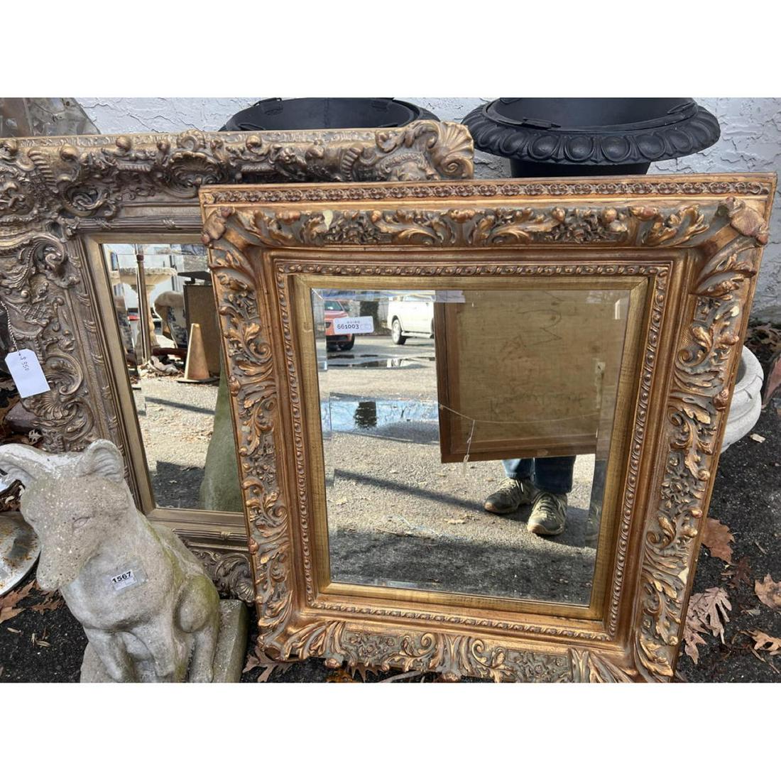 2 Gold Gilt Mirrors - Contemporary - Composition molded (1 of 12)