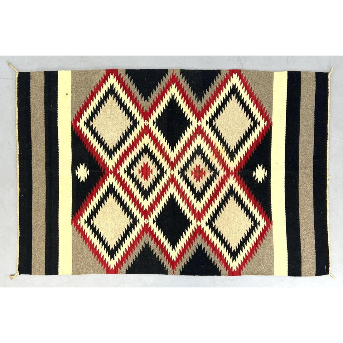 5'11 x 3'8 Vintage Navajo Rug Blanket. Diamond pattern. (1 of 9)