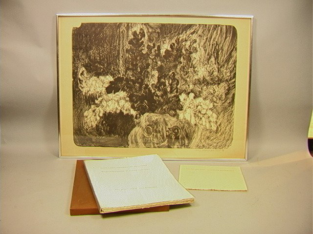 Lot 3pcs Claire Van Vliet. Signed Lithograph 13/: Lot 3pcs Claire Van Vliet. Signed Lithograph 13/25. Landscape paperworks booklet 1984. Franz Kafka: Parables and Paradoxes Lithos by Clair Van Vliet 1958.-- Dimensions: Image Size: H: 21.5 inches: W: 