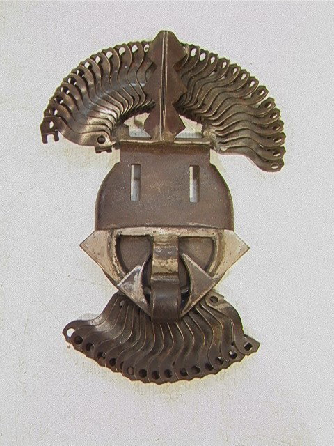Stan Smokler Steel Wall Sculpture. Made from foun: Stan Smokler Steel Wall Sculpture. Made from found objects. Automotive parts. Welded steel. New York and PA artist.-- Dimensions: H: 20 inches: W: 14 inches --- Condition (General): Very Good Conditio