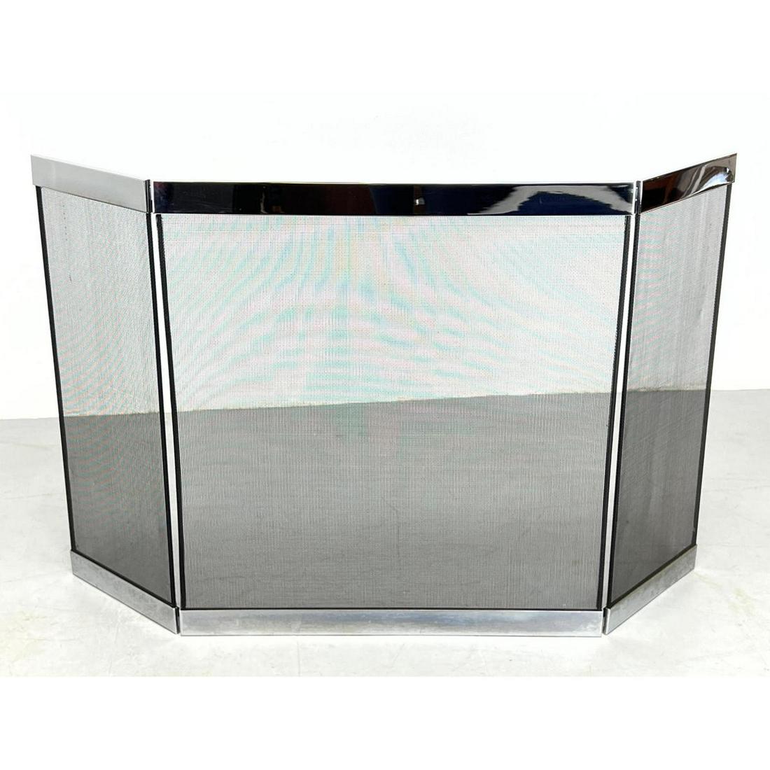 Danny Alessandro Modernist Chrome Fire Screen (1 of 8)