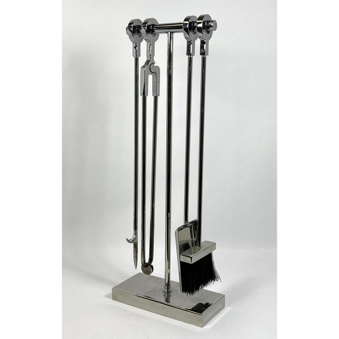 Danny Alessandro Fireplace Tools. Set 4 chrome tools wi (1 of 7)