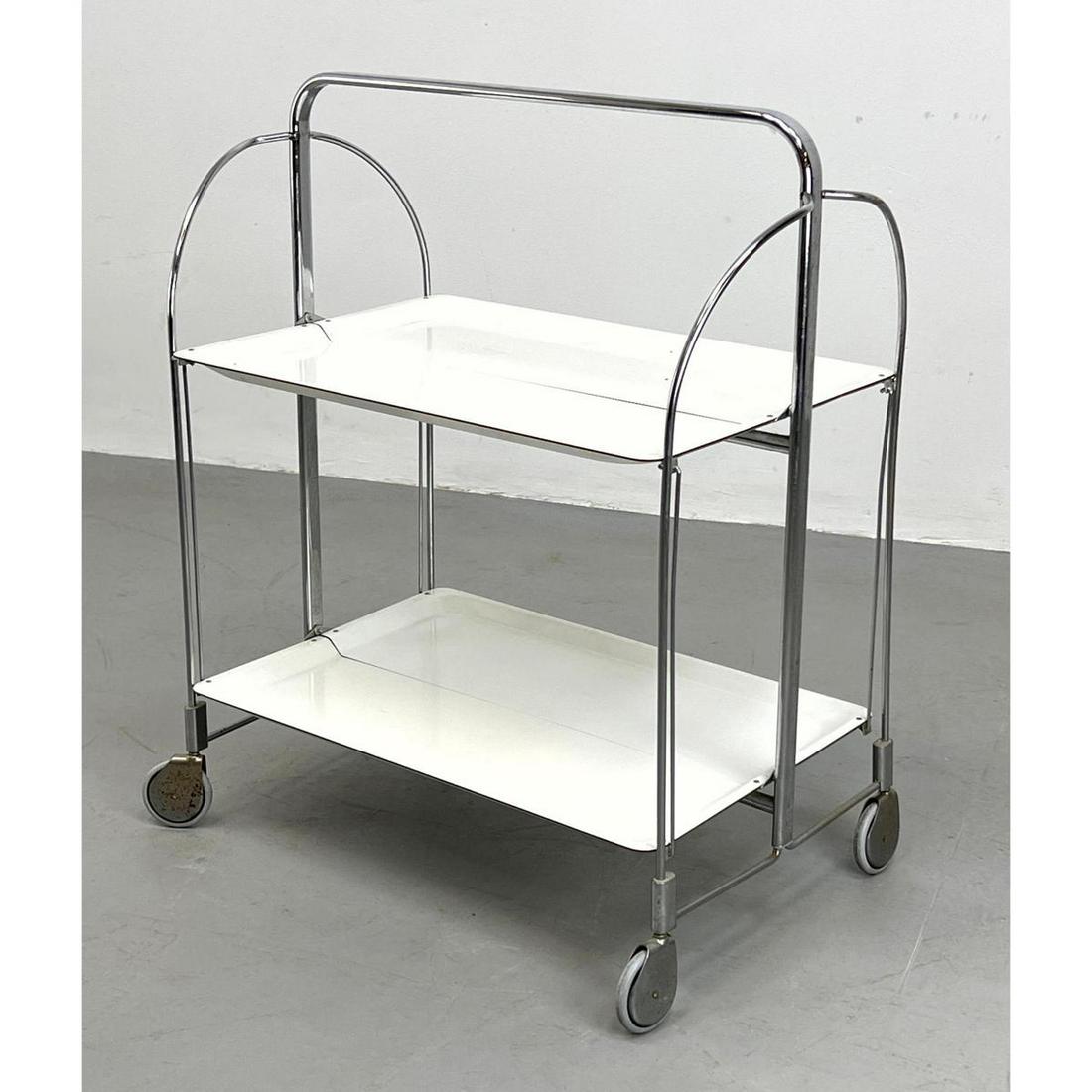 Rolling Collapsible GERLINOL Serving Trolley Cart. Fold (1 of 14)