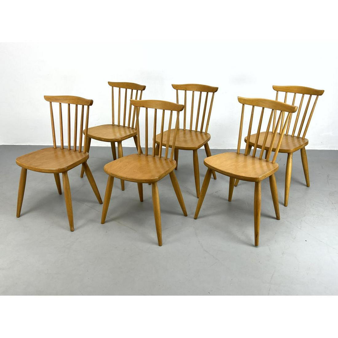 Set 6 Dining Chairs. Spindle Backs. (1 of 12)