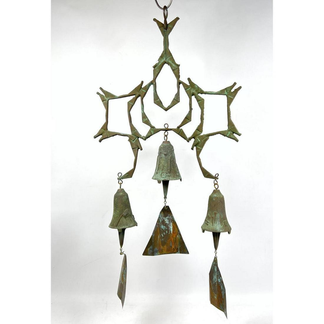 Large PAOLO SOLERI for ARCOSANTI Bronze Wind Bell Chime (1 of 12)