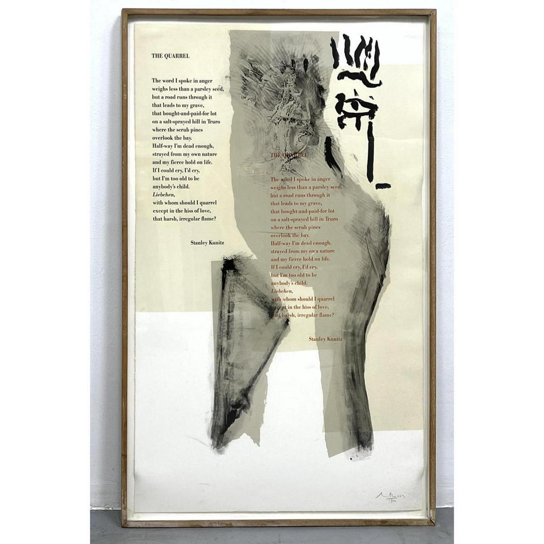 Robert Motherwell Signed 1983 The Quarrel Lithograph si (1 of 11)