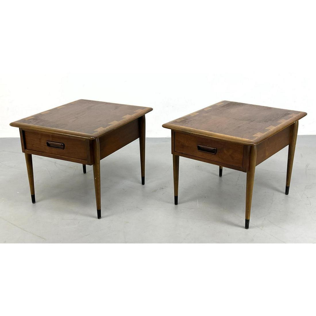 Pr LANE Acclaim Dovetail Detail Side End Tables. Each h (1 of 16)