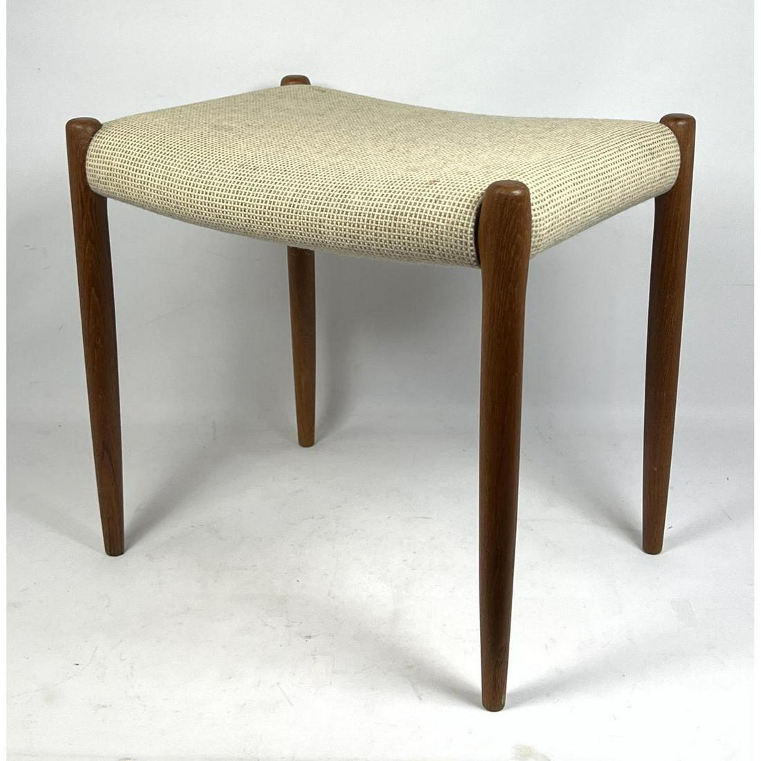 J.L. MOLLER Stool Bench.  Danish Modern Teak. (1 of 9)