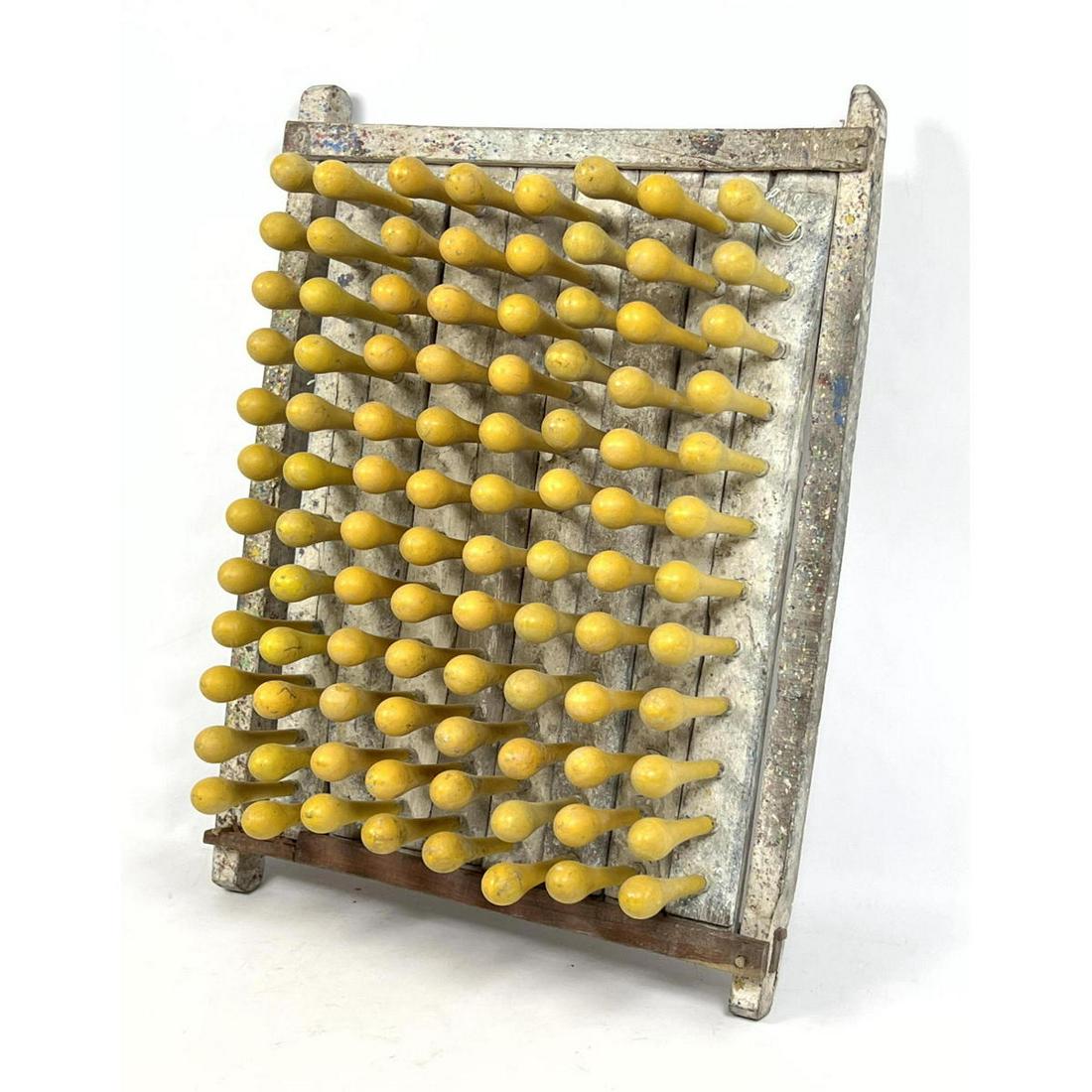 Yellow Vintage balloon mold wall sculpture. Industrial (1 of 9)