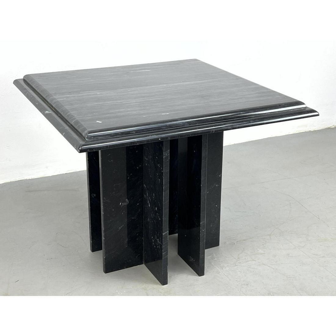 Square Black Marble Side End Table. (1 of 13)