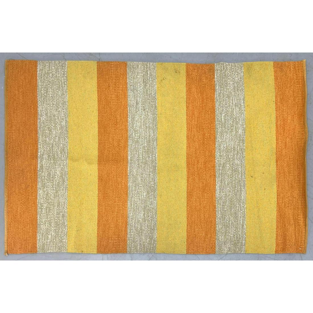 3'8 x 6' Swedish Modern Wool, Rayon Flat Weave Rug. Ora (1 of 8)
