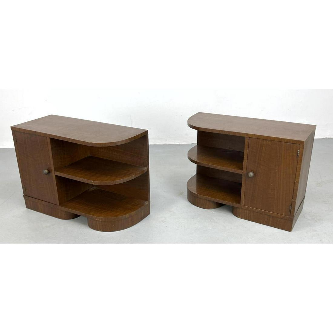 Pr Gilbert Rohde Side Tables. Curved ends. (1 of 12)