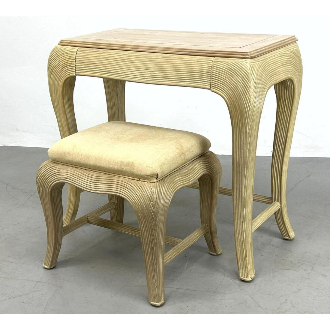 HAMMARY Crespi Style Pencil Reed Vanity and Stool. (1 of 14)