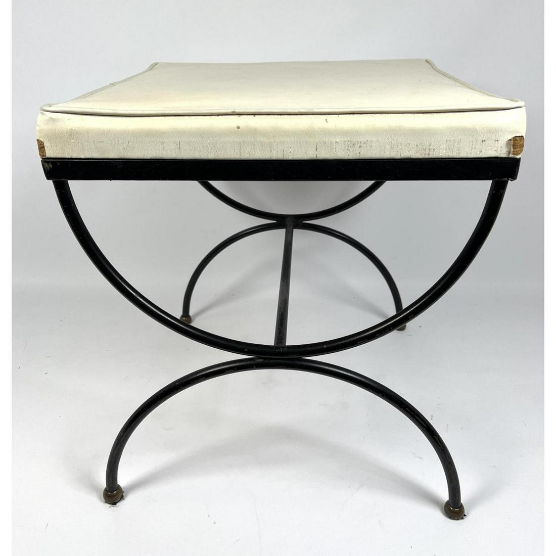 Frederic Weinberg iron and brass stool (1 of 6)