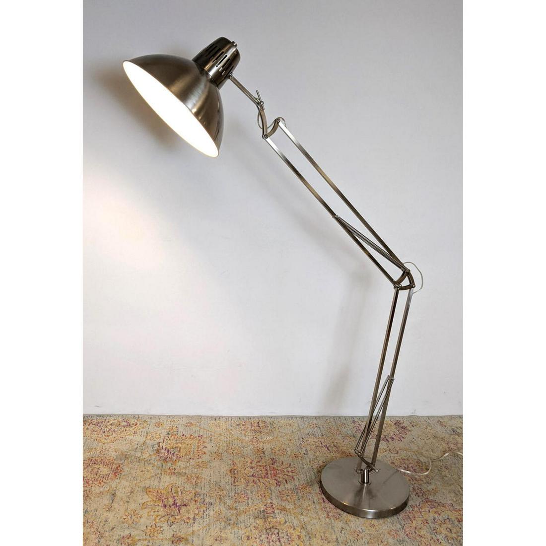 Luxo style Adjustable Arm Floor Lamp. Large shade (1 of 16)