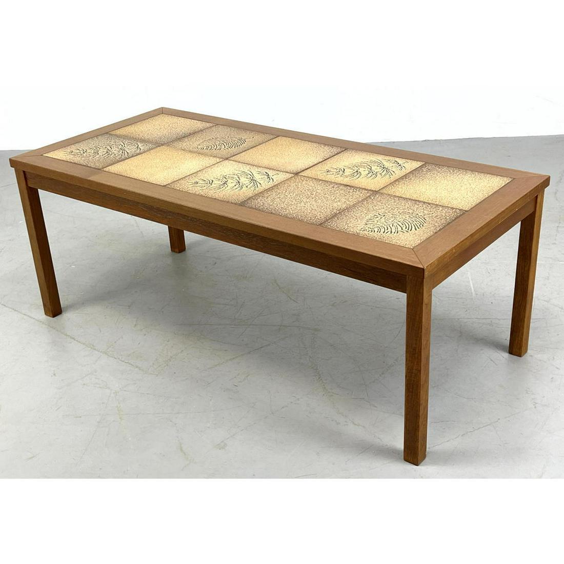 Danish Modern Teak Tile Top Coffee Table. Ten Square Ce (1 of 10)