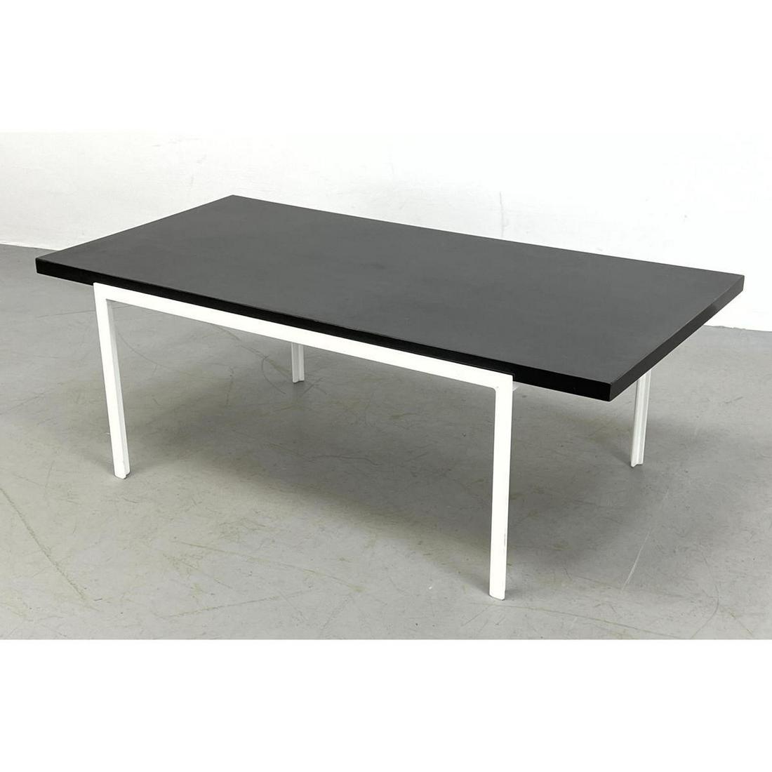KNOLL ASSOCIATES Steel Frame Coffee Table. Black Lamina Apr 06, 2022 Uniques and Antiques