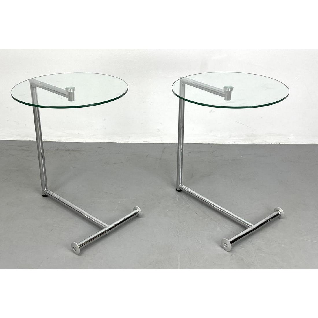 Pr Modern Contemporary Design Chrome Tube Glass Top Sid (1 of 9)