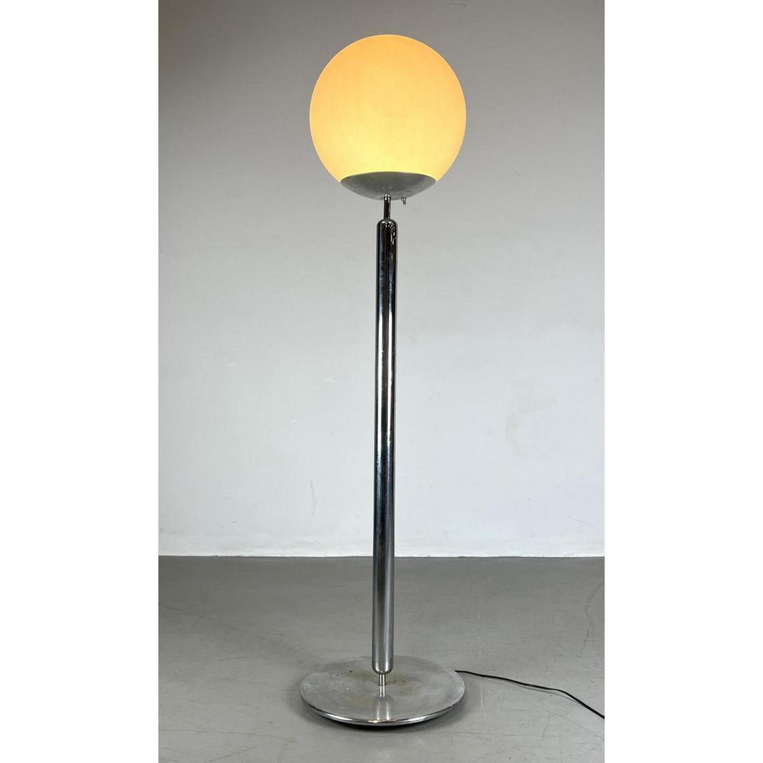 Modern chrome Ball shade Floor Lamp. (1 of 9)