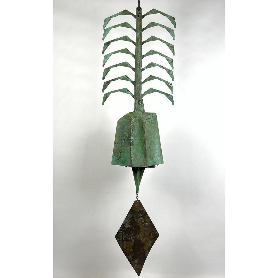 Large PAOLO SOLERI for ARCOSANTI Bronze Wind Bell Chime (1 of 11)