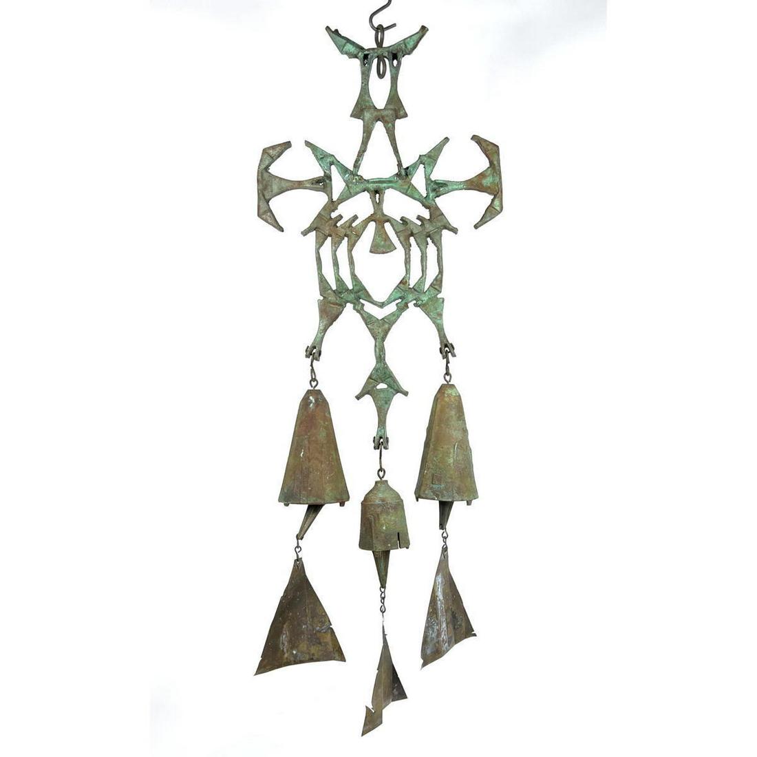 Large PAOLO SOLERI for ARCOSANTI Bronze Wind Bell Chime (1 of 9)