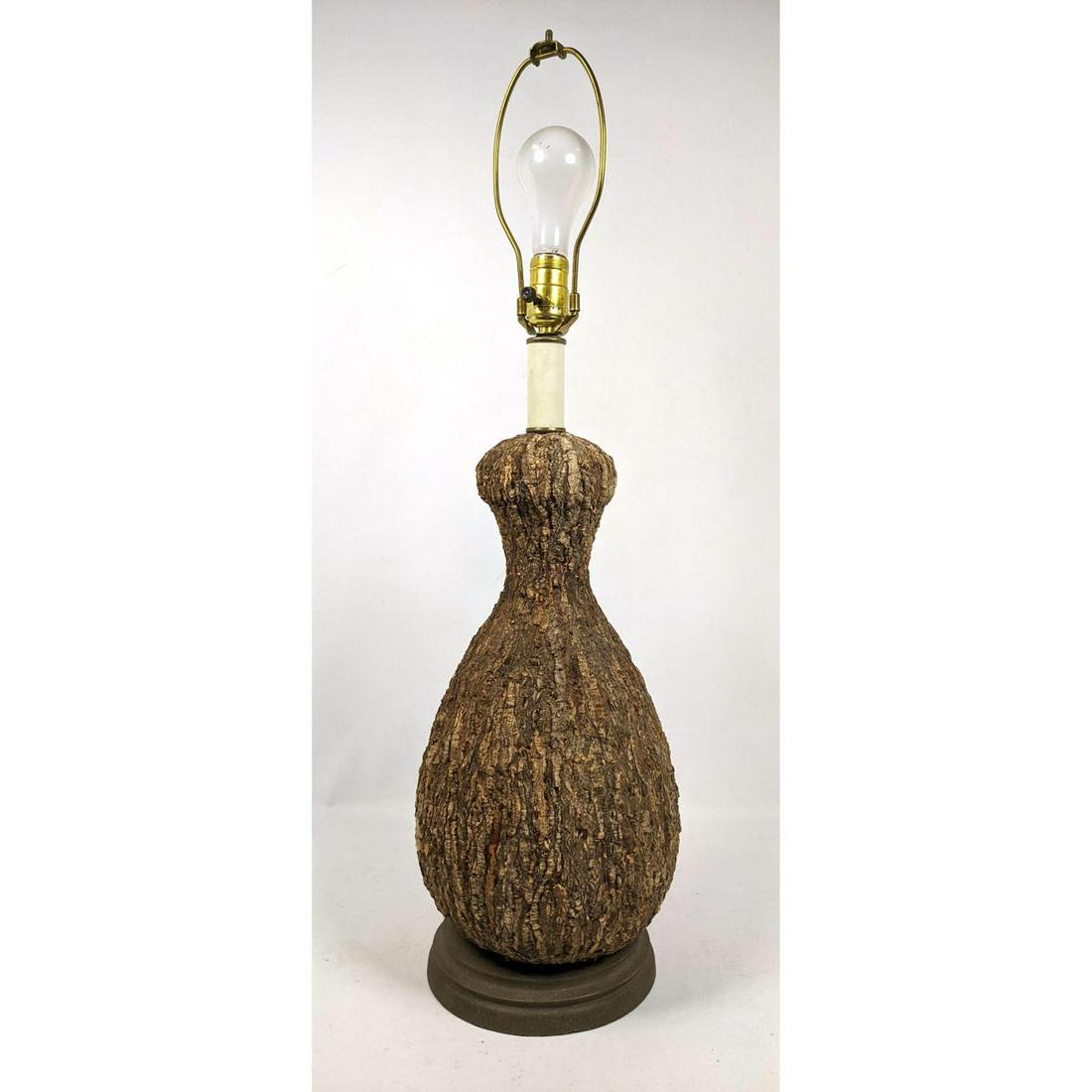 Natural Bark Cork Table Lamp. (1 of 11)