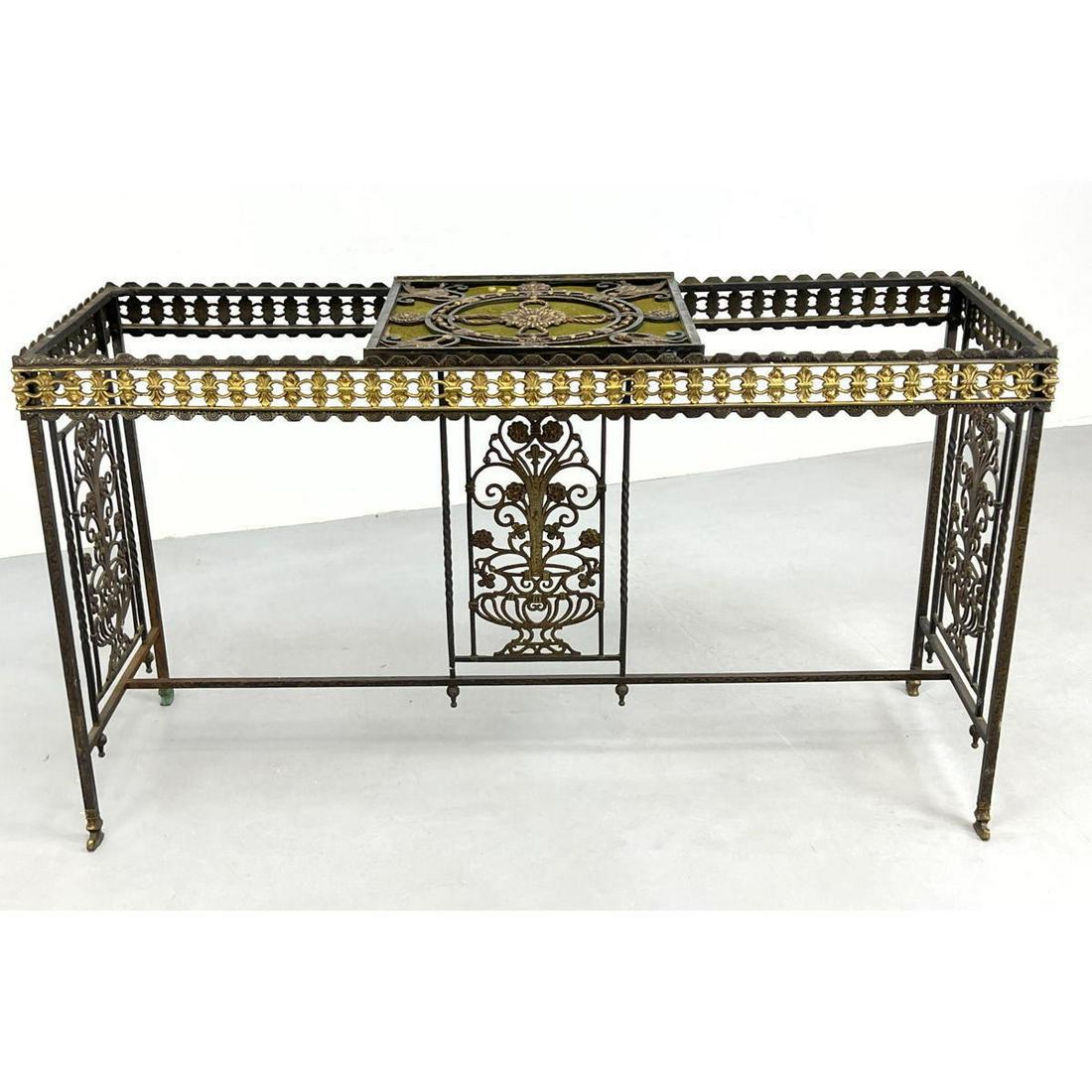 Ornate Italianate Iron Console Hall Table. Oscar Bach S (1 of 11)