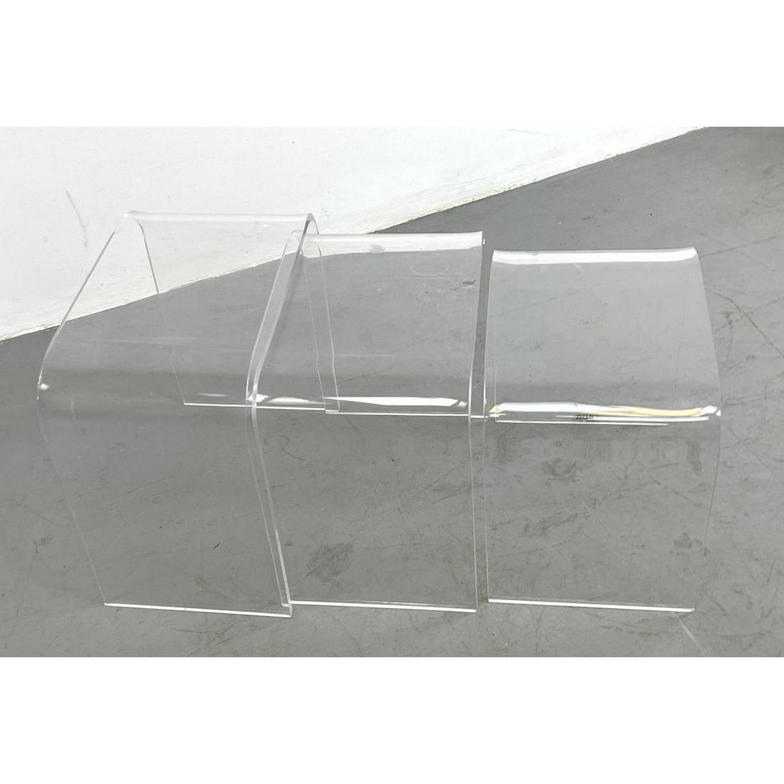 3pc Set AKKO Lucite Nesting Tables. (1 of 6)