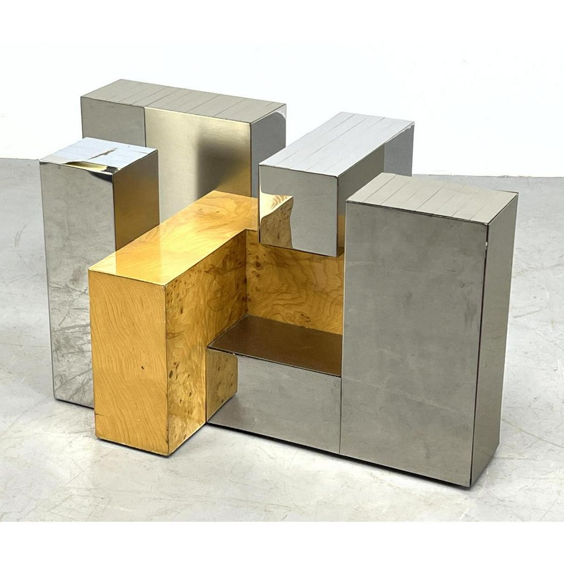 Paul Evans style Cityscape Coffee Table Base. Maple and (1 of 11)