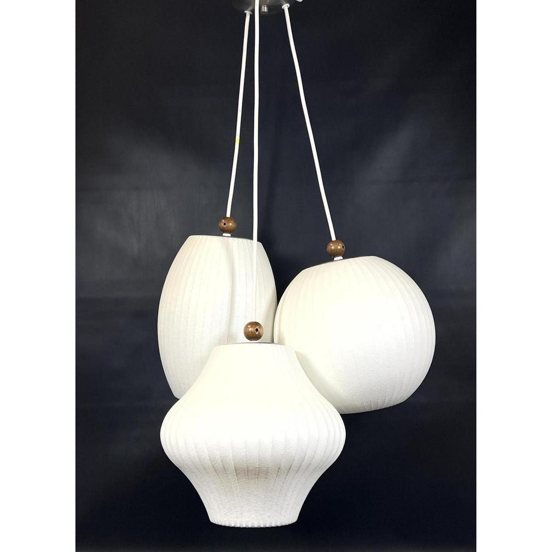 # Shade Nelson Style Hanging Pendant Lamp. 3 shade grou (1 of 13)