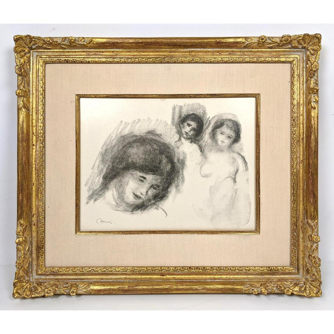 PIERRE-AUGUSTE RENOIR Lithograph. La pierre aux trois c (1 of 12)