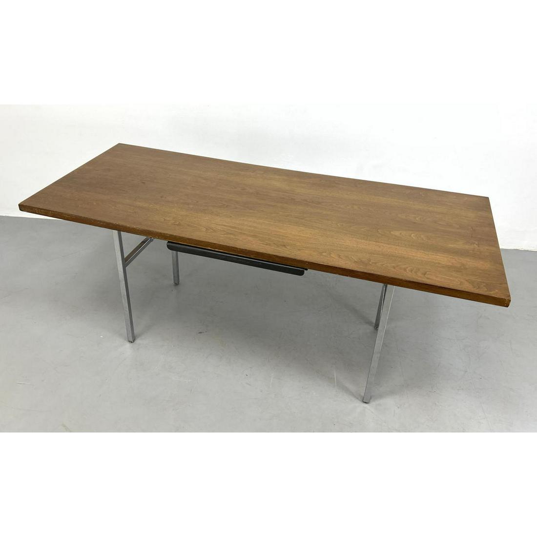 GEORGE NELSON for Herman Miller Walnut Desk with Chrome (1 of 15)