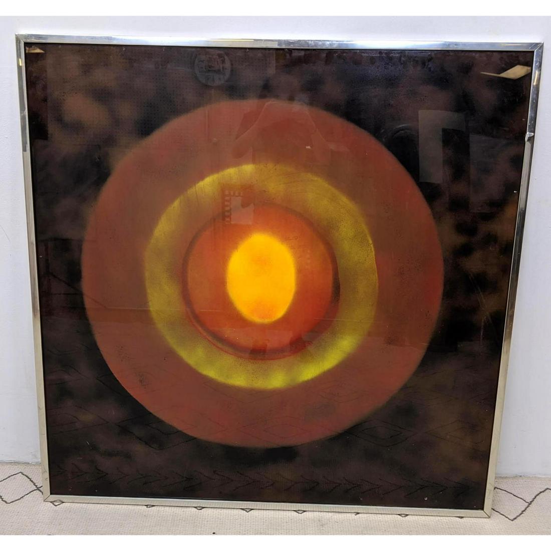 Large op Art Acrylic Resin Painting Wall Art.  Unsigned (1 of 13)