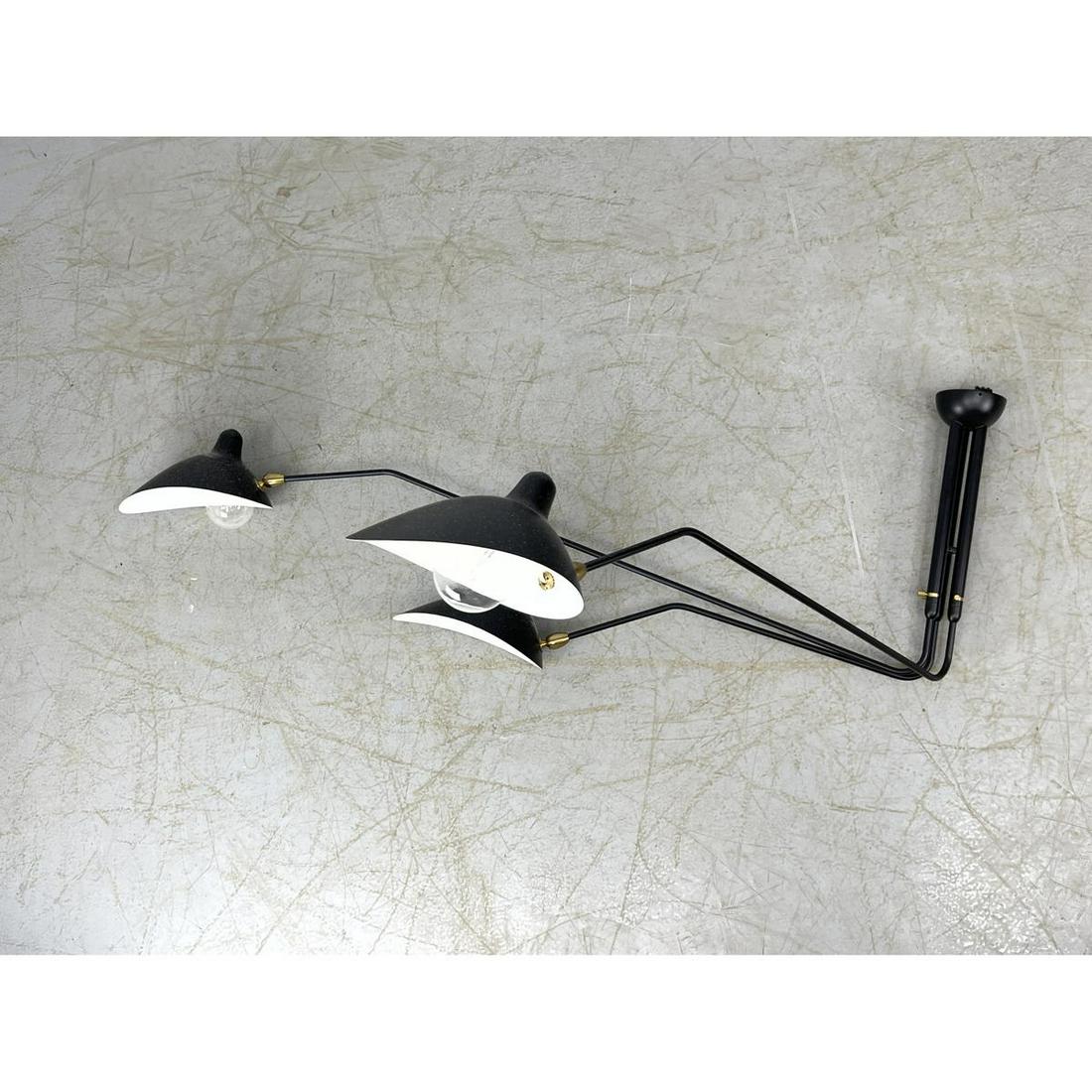 Serge Mouille style Ceiling Mount Lamp Light Fixture. T (1 of 13)