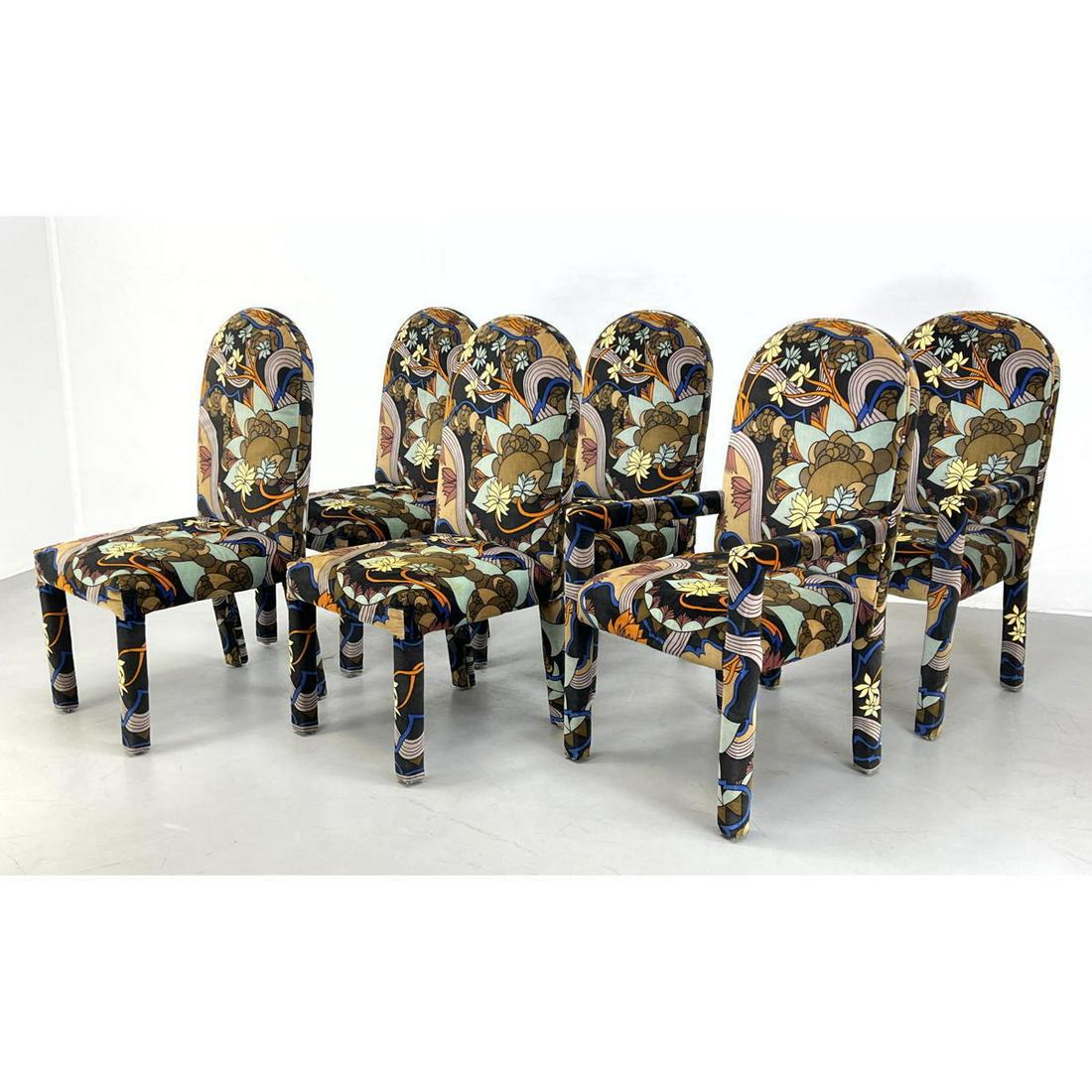 Set 6 Tall Lenor Larsen Arched Back Dining Chairs. Two (1 of 14)