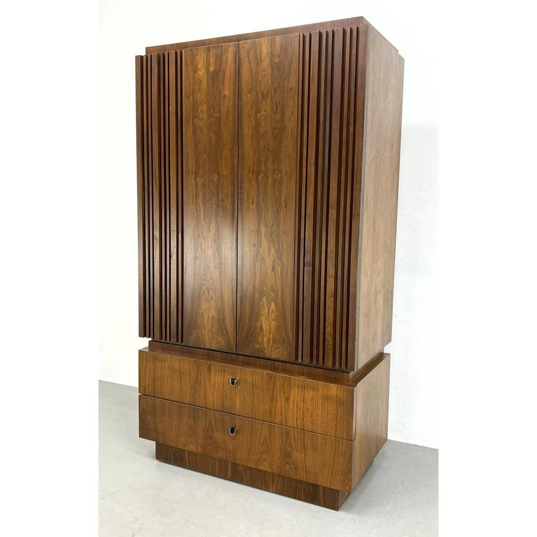 Lane Walnut 2 pc chest armoire  Unmarked. American Mode (1 of 17)
