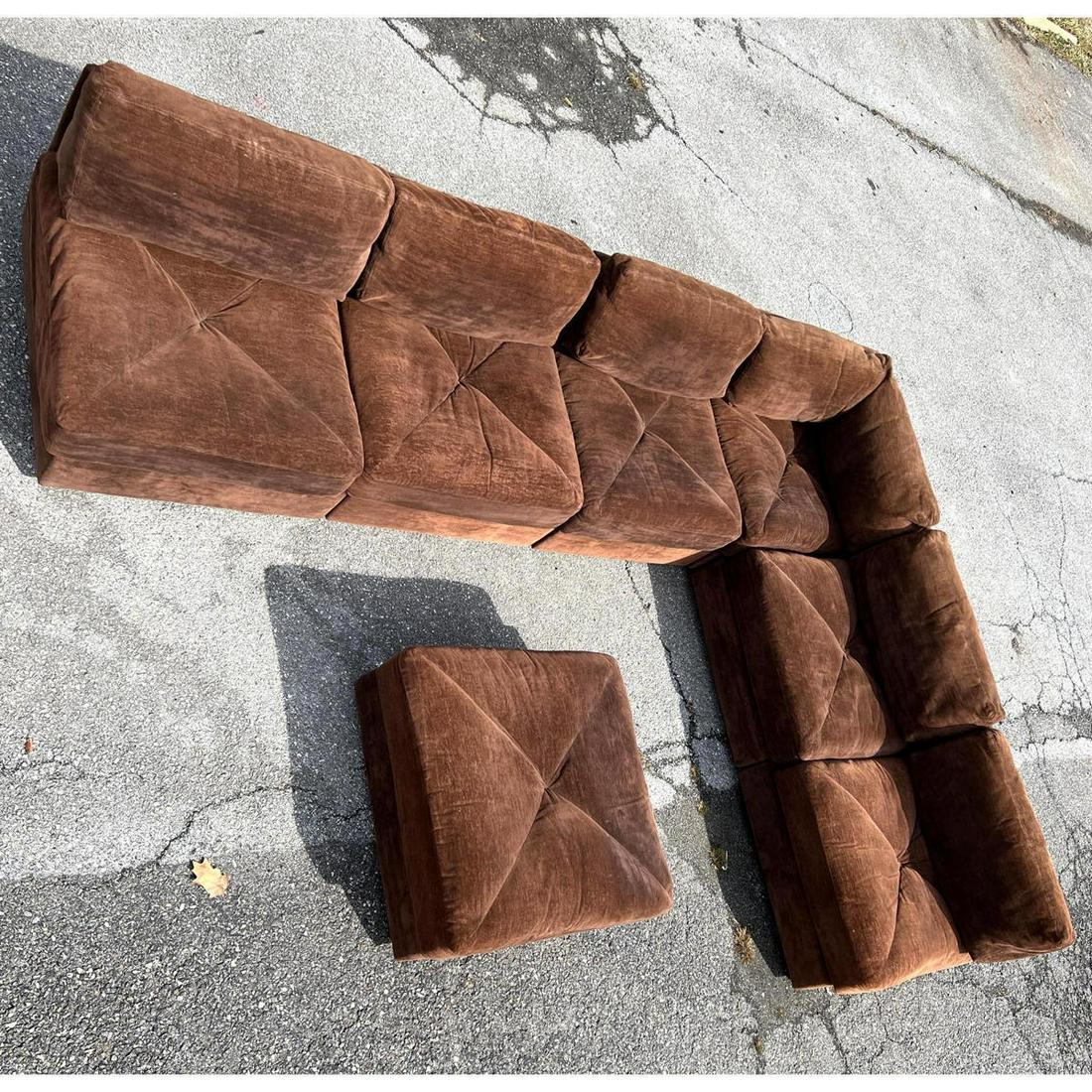 W&J SLOANE Modernist Sectional Sofa. Pit Set. 5 single (1 of 14)