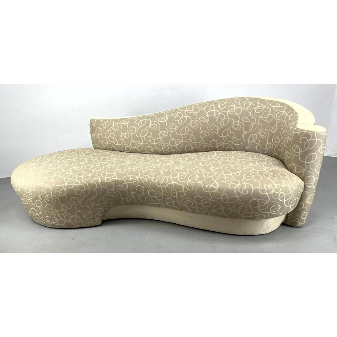 Weiman Kagan style serpentine sofa couch. Weiman label. (1 of 11)
