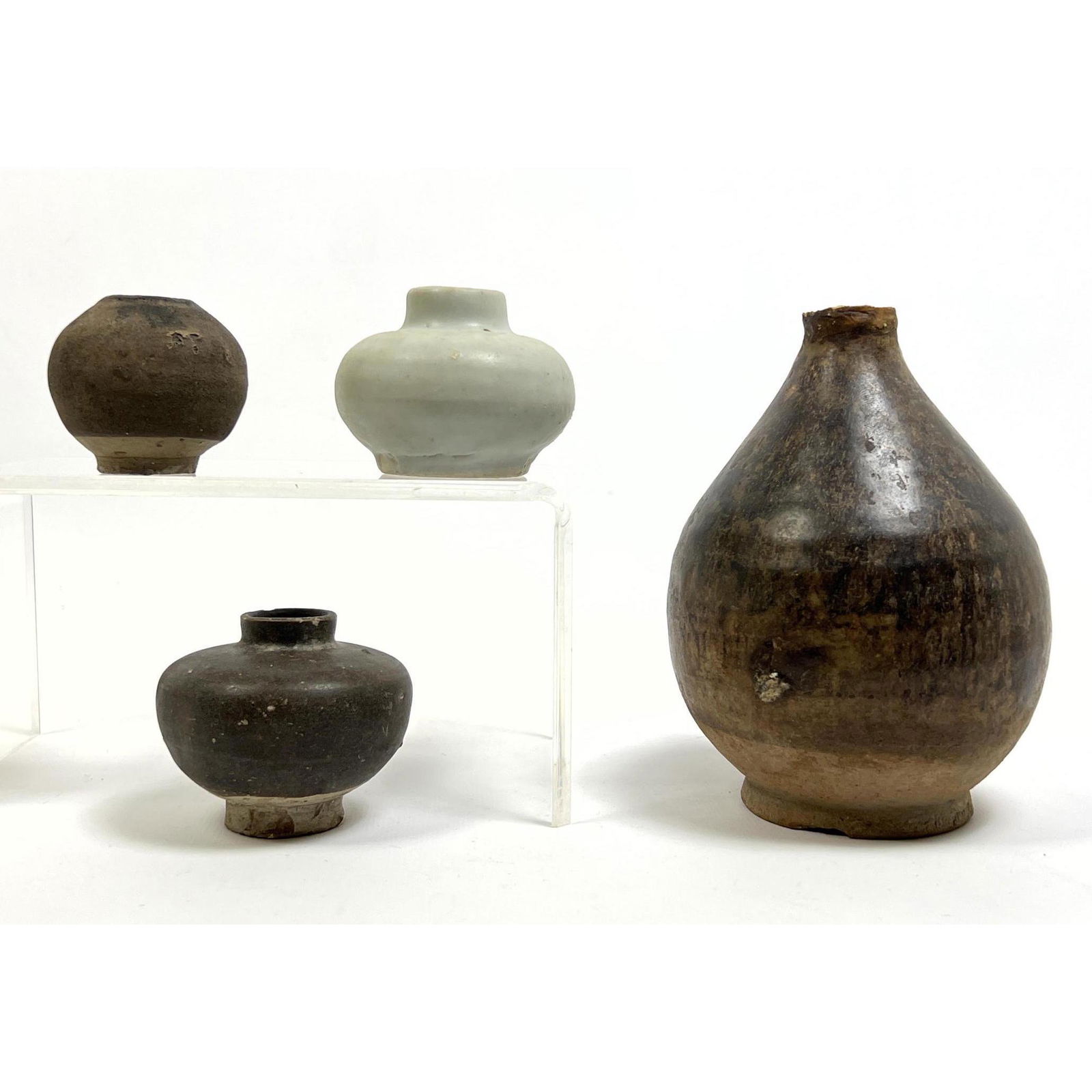 4pcs Chinese vases and pots. Tungware, Sung,  Chaulieng (1 of 18)