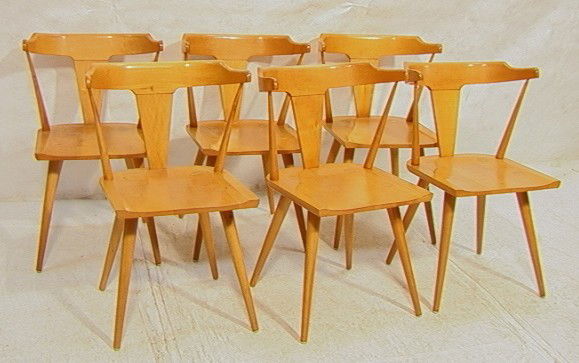 Set 6 Paul McCobb Captains Dining Chairs. Tapere: Set 6 Paul McCobb Captains Dining Chairs. Tapered Legs. -- Dimensions: H: 31 inches: W: 20.5 inches: D: 19 inches --- Condition (General): Very Good Condition. Some Light Scratching. Please contact us
