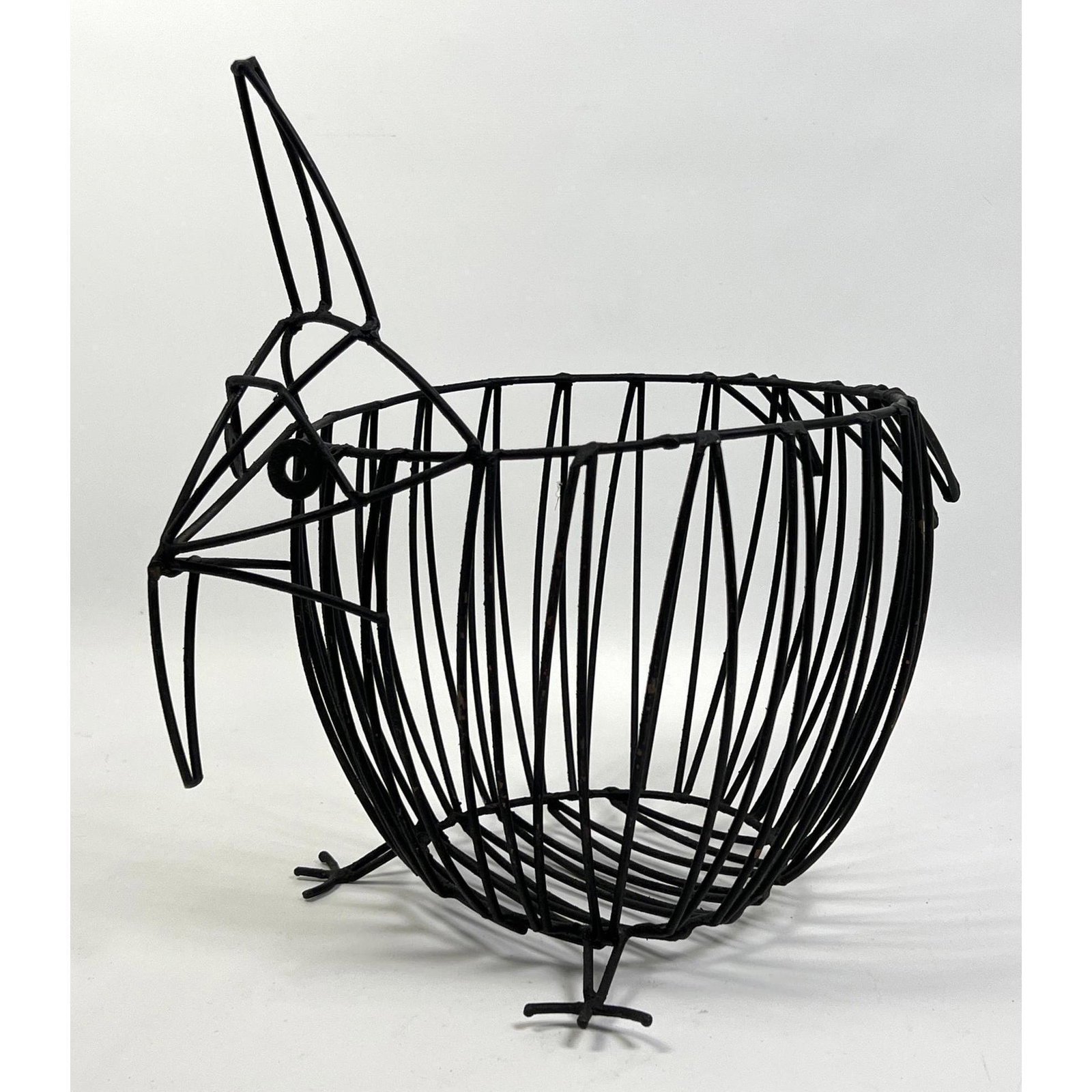 JOHN H. RISLEY  Wire Basket Sculpture. Bird form. (1 of 5)