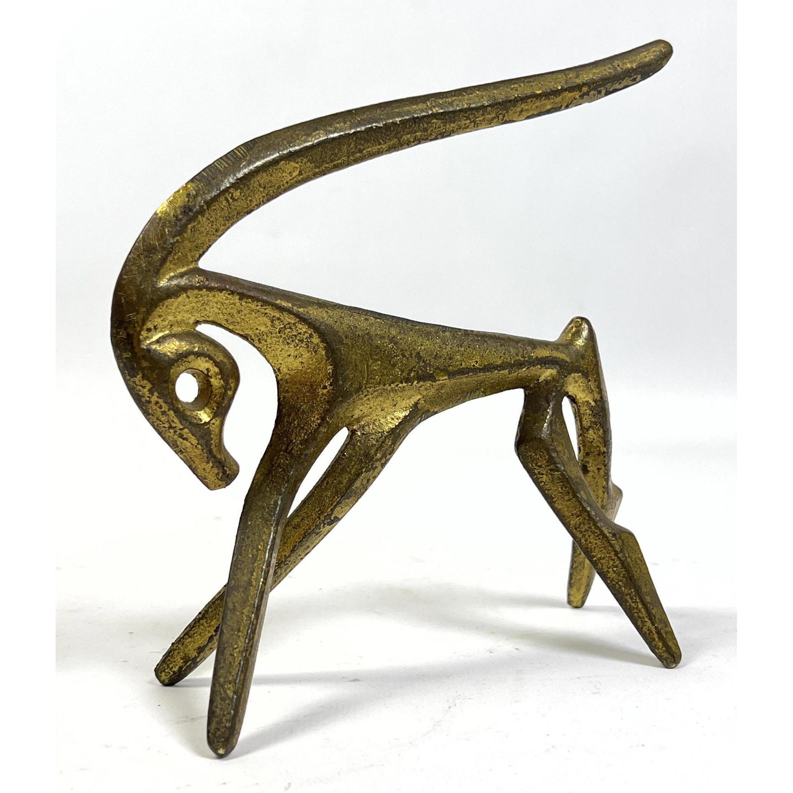 Frederick Weinberg Modernist Sculpture. Gazelle. Marked. (1 of 3)